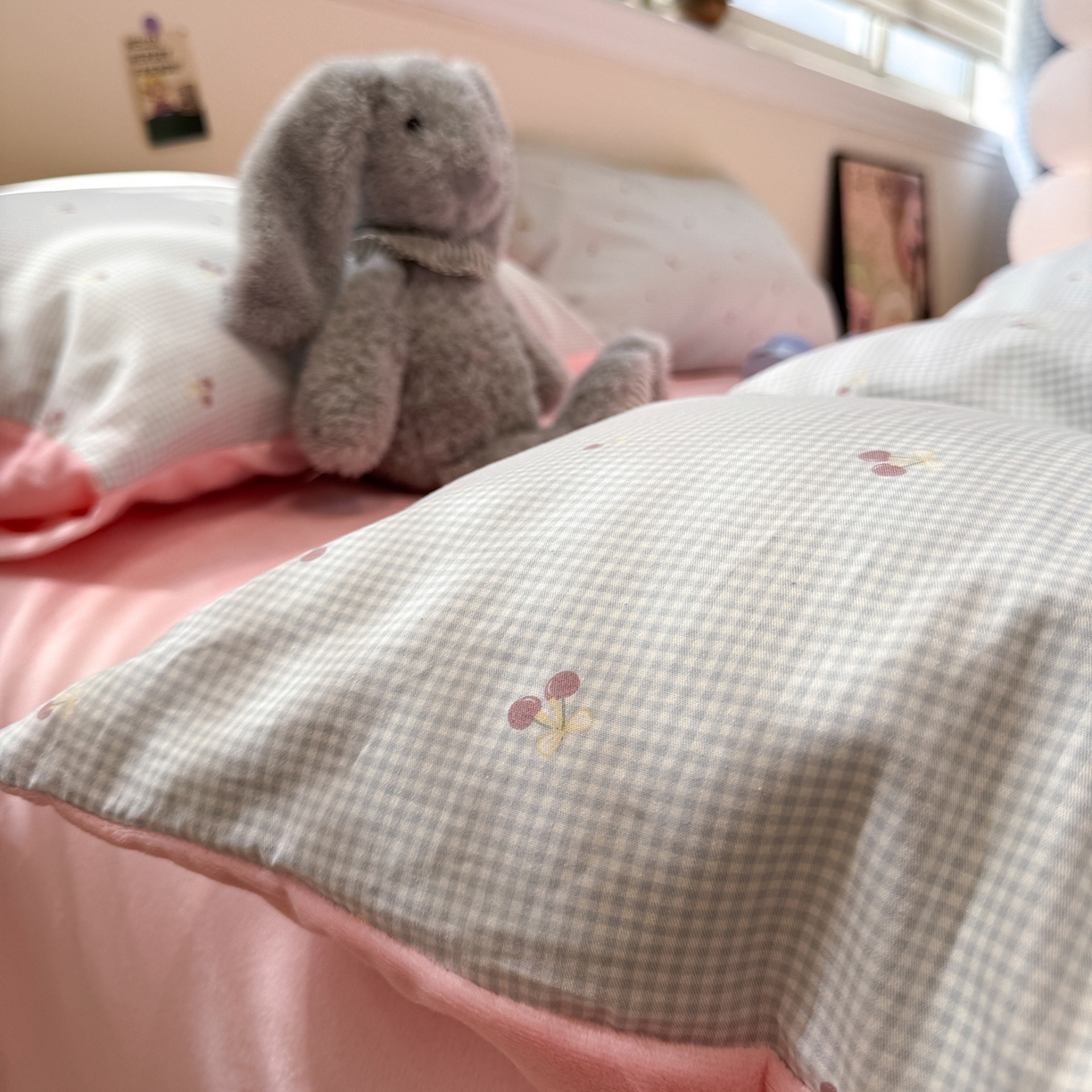 91家纺网 家纺一手货源 找家纺 怡家居 2025新款秋冬保暖全棉加绒四件套 小红果-蓝