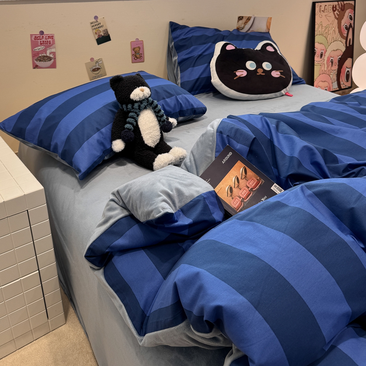 91家纺网 家纺一手货源 找家纺 怡家居 2025新款秋冬保暖全棉加绒四件套 时光里