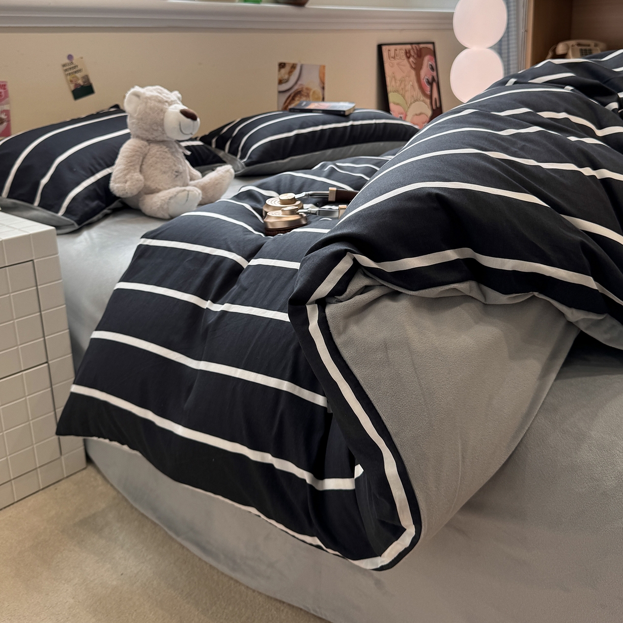 91家纺网 家纺一手货源 找家纺 怡家居 2025新款秋冬保暖全棉加绒四件套 光年