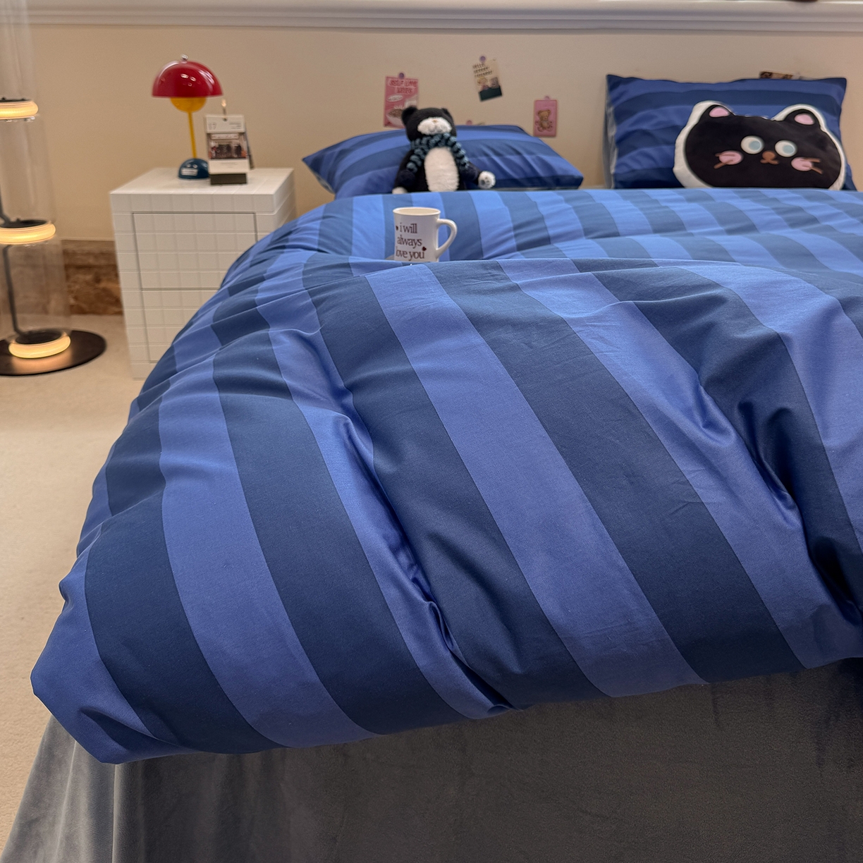 91家纺网 家纺一手货源 找家纺 怡家居 2025新款秋冬保暖全棉加绒四件套 时光里