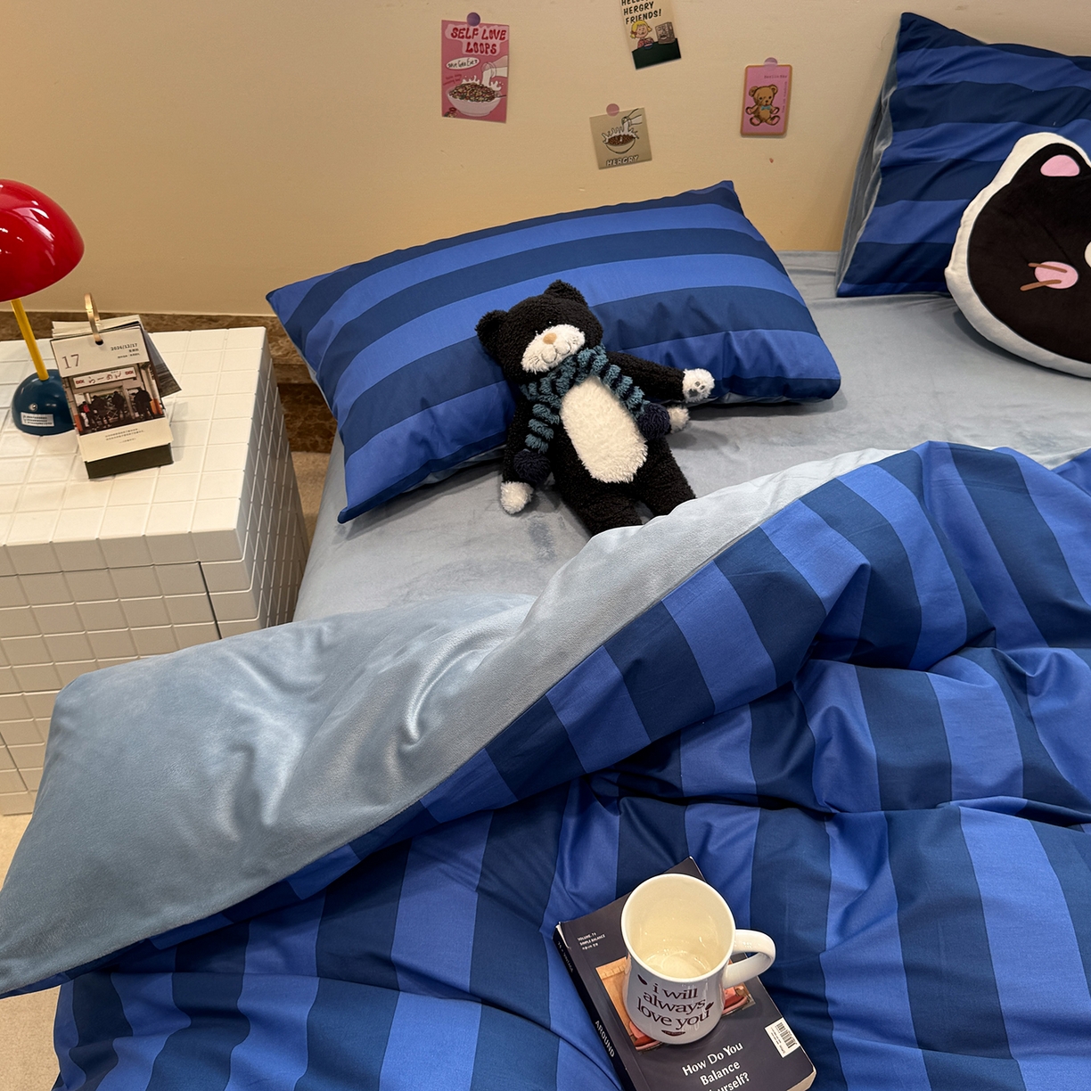 91家纺网 家纺一手货源 找家纺 怡家居 2025新款秋冬保暖全棉加绒四件套 时光里