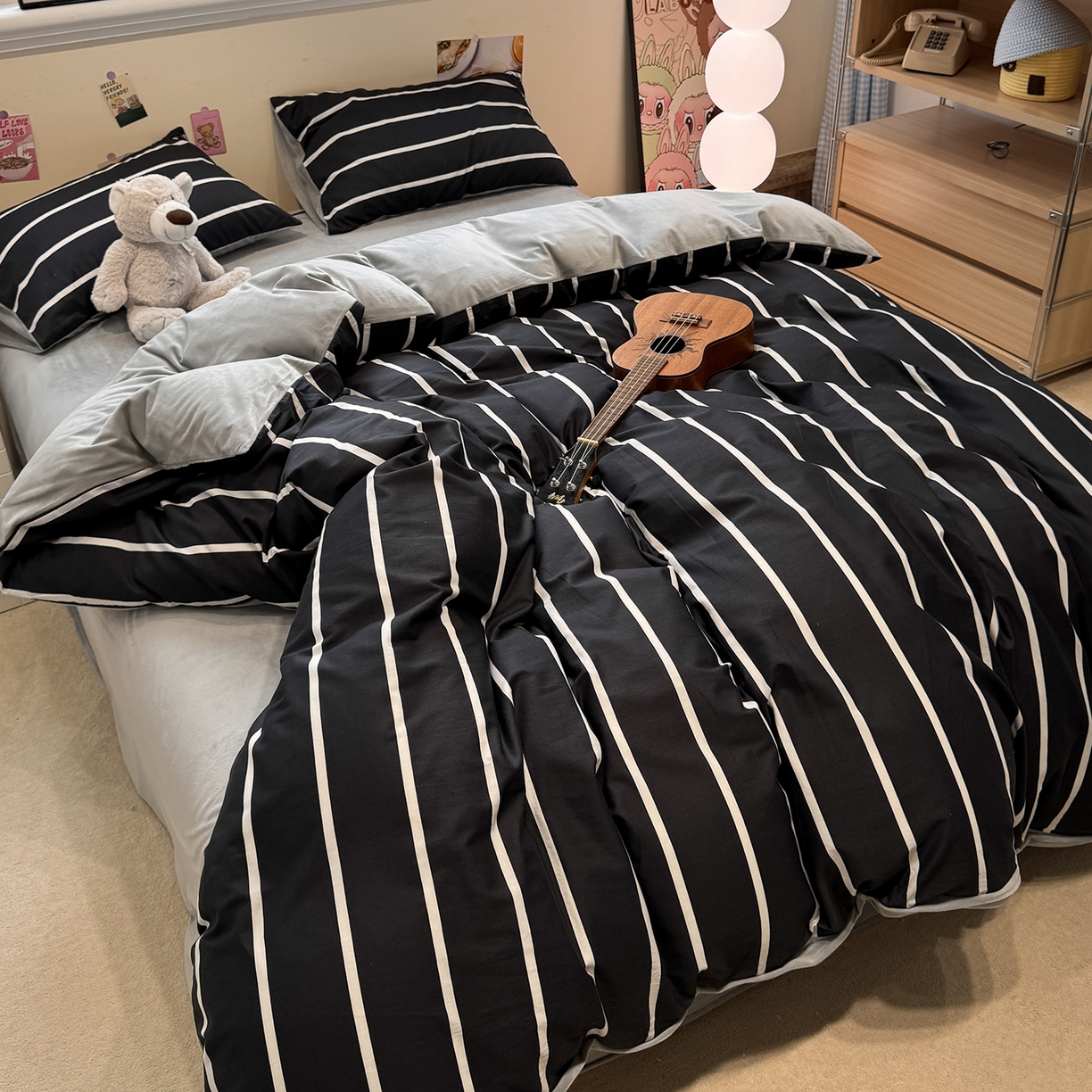 91家纺网 家纺一手货源 找家纺 怡家居 2025新款秋冬保暖全棉加绒四件套 光年