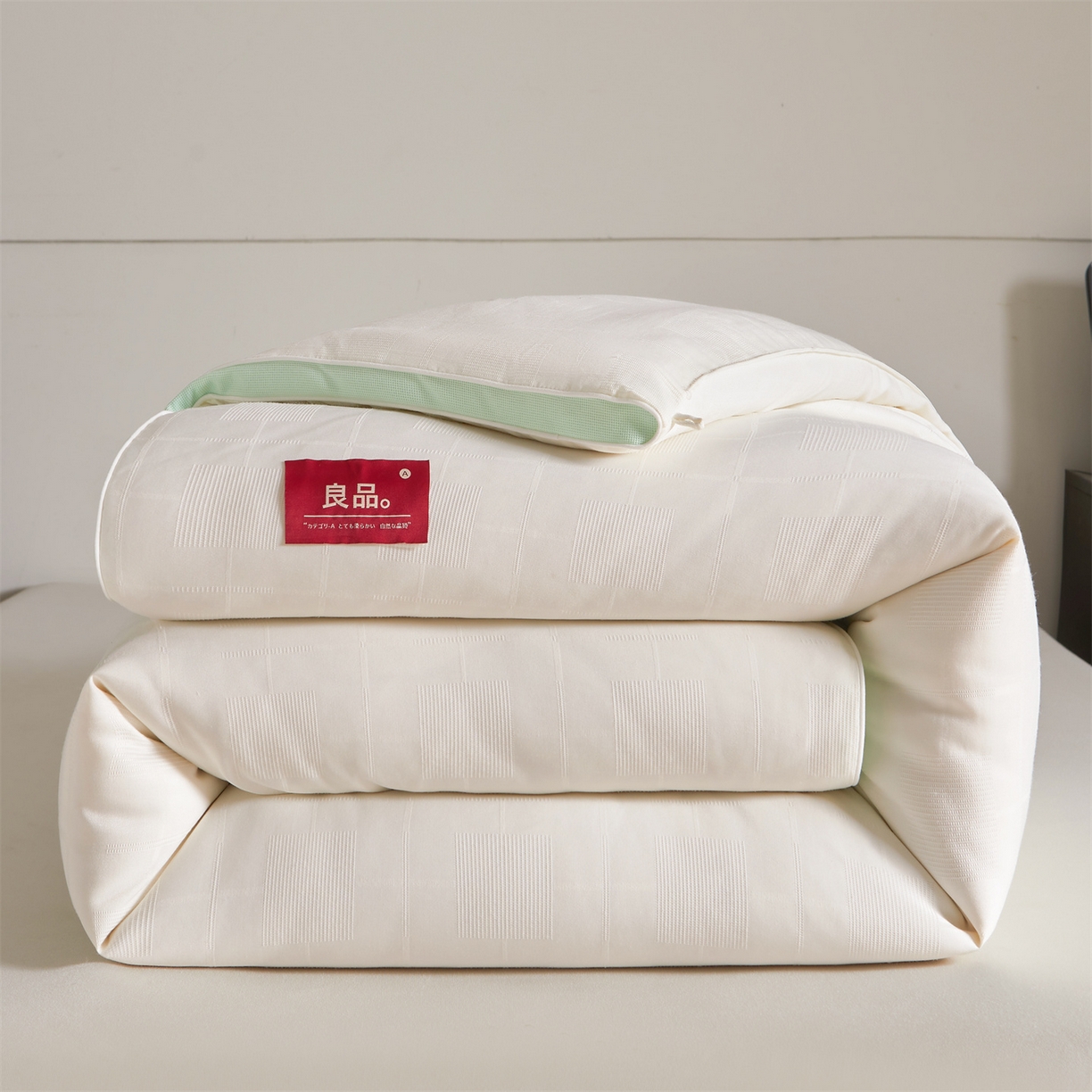 91家纺网 家纺一手货源 找家纺 梵蒂莎 2025新款提莱雅棉花素眠居被秋冬被被子被芯-场景一 素眠居-天青