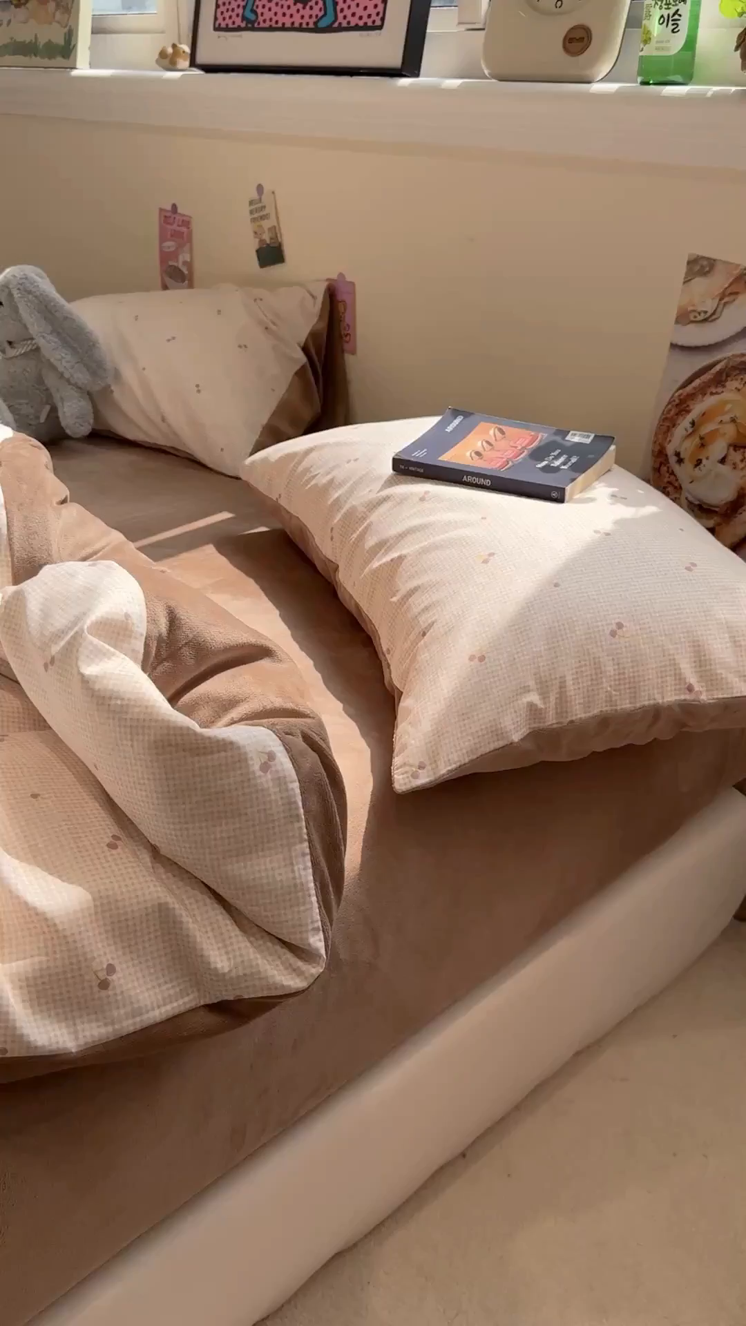 91家纺网 家纺一手货源 找家纺 怡家居 2025新款秋冬保暖全棉加绒四件套 小红果-咖