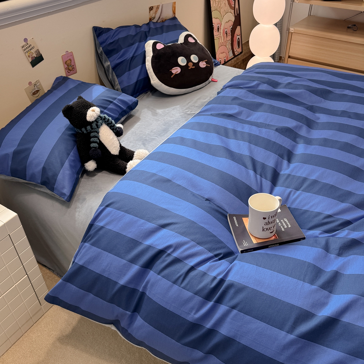 91家纺网 家纺一手货源 找家纺 怡家居 2025新款秋冬保暖全棉加绒四件套 时光里