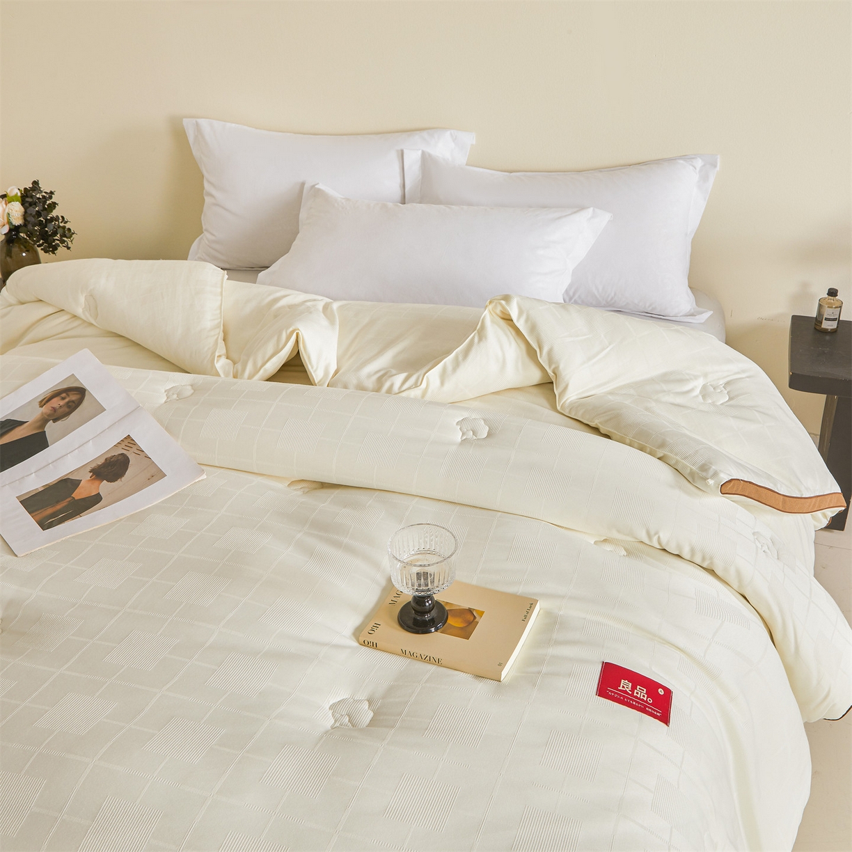 91家纺网 家纺一手货源 找家纺 （总）梵蒂莎 2025新款提莱雅棉花被秋冬逸格被被子被芯-场景二