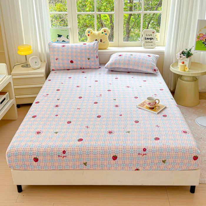 91家纺网 家纺一手货源 找家纺 （总）澜妃 2025新款高克重软软糯糯牛奶绒单床笠CL系列（小红书推荐）