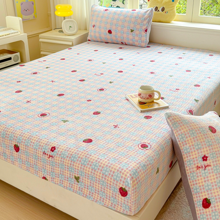 91家纺网 家纺一手货源 找家纺 （总）澜妃 2025新款高克重软软糯糯牛奶绒单床笠CL系列（小红书推荐）