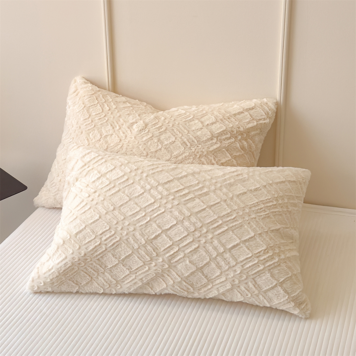 91家纺网 家纺一手货源 找家纺 慕木家纺 2025新款高克重加厚兔毛绒斜纹双层毛毯毛毯毯子（可供跨境提供买家秀） 兔兔绒-斜纹-奶杏咖