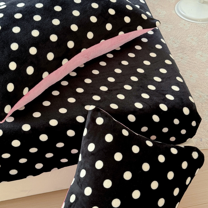 91家纺网 家纺一手货源 找家纺 澜妃 2025新款高克重软软糯糯牛奶绒单床笠CL系列（小红书推荐） CL-黑珍珠