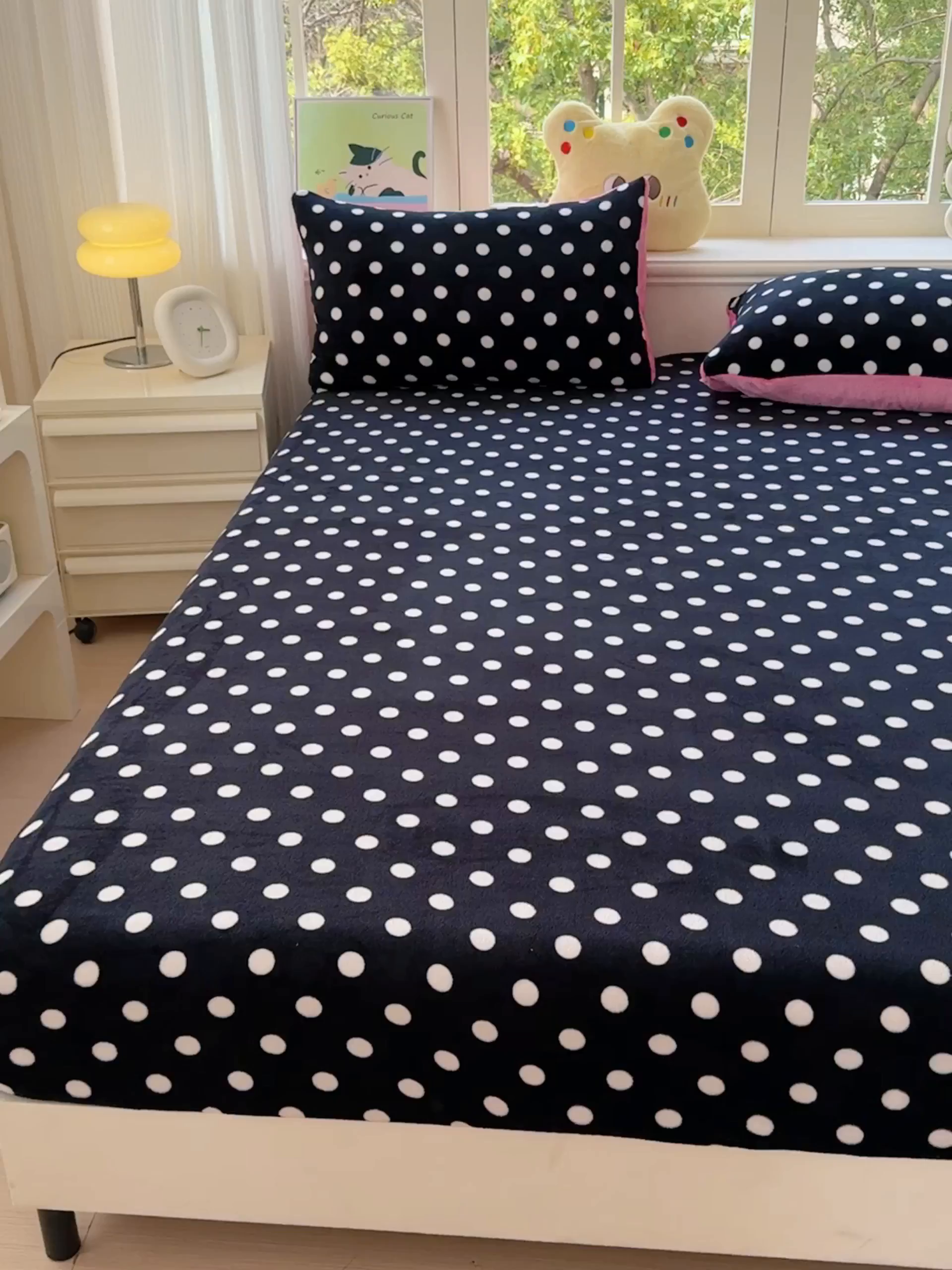 91家纺网 家纺一手货源 找家纺 澜妃 2025新款高克重软软糯糯牛奶绒单床笠CL系列（小红书推荐） CL-黑珍珠