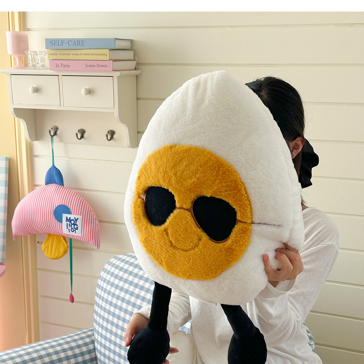 91家纺网 家纺一手货源 找家纺 （总）美茉家居 2025新款蛋仔兔毛绒异形抱枕