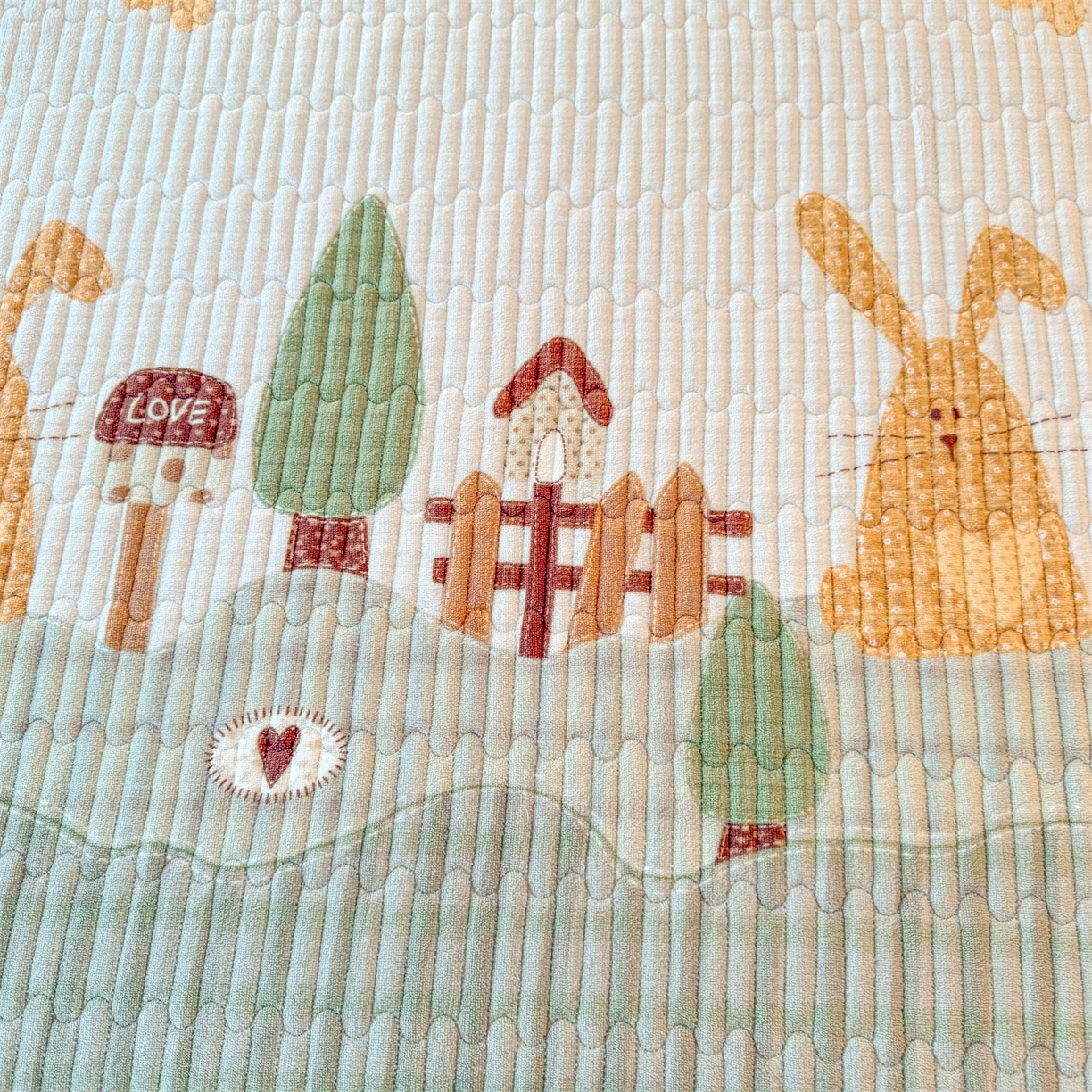 91家纺网 家纺一手货源 找家纺 慕木家纺 2025新款高克重牛奶绒小清新印花卡通夹棉单床盖床盖单件（提供买家秀) 牛奶绒床盖-萝卜兔