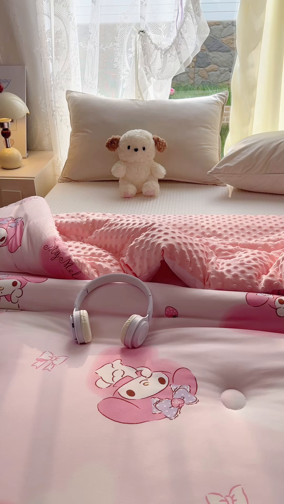 91家纺网 家纺一手货源 找家纺 （总）希诺家居 2025新款正版授权三丽鸥秋冬针织棉豆豆被儿童被被子被芯