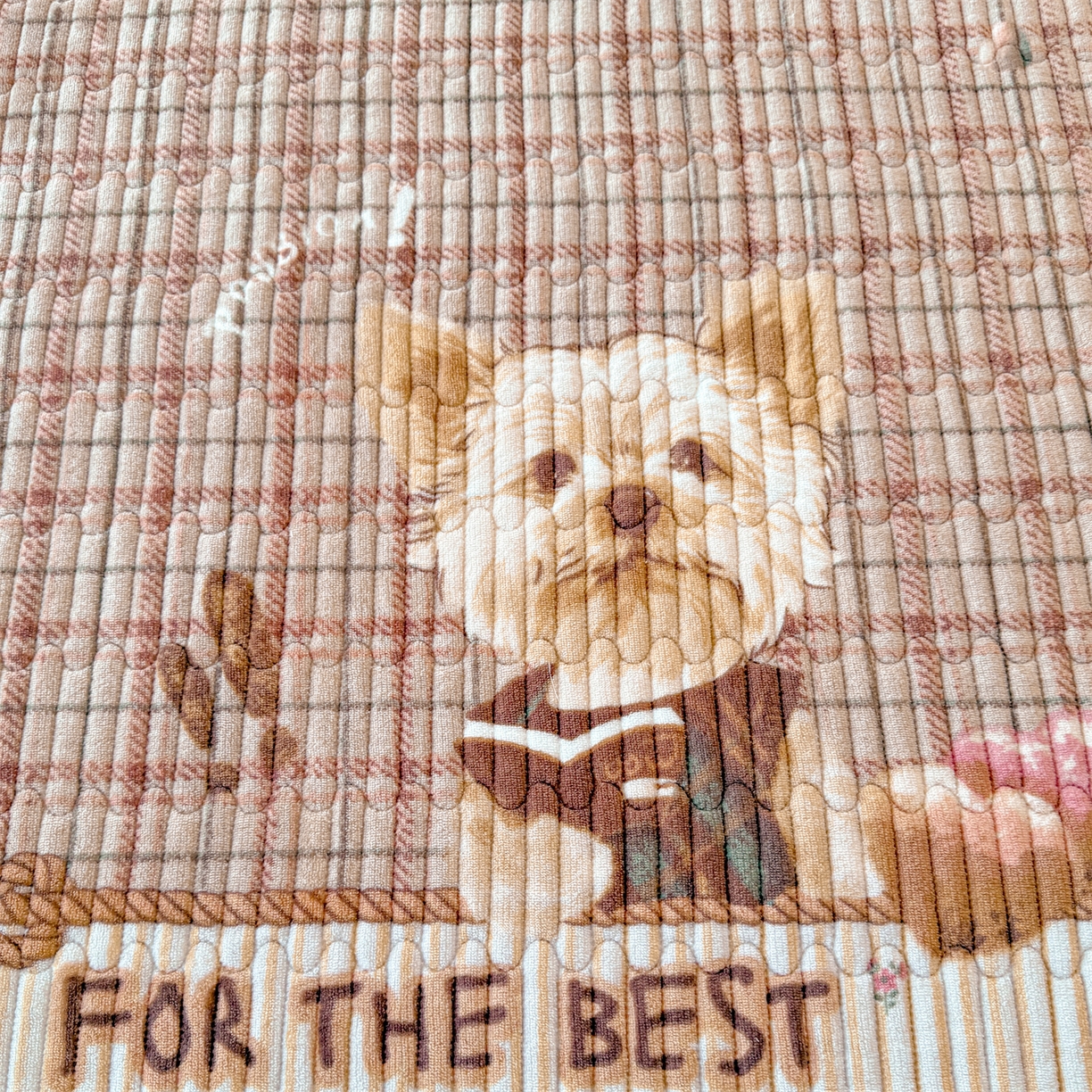 91家纺网 家纺一手货源 找家纺 慕木家纺 2025新款高克重牛奶绒小清新印花卡通夹棉单床盖床盖单件（提供买家秀) 牛奶绒床盖-吉米狗