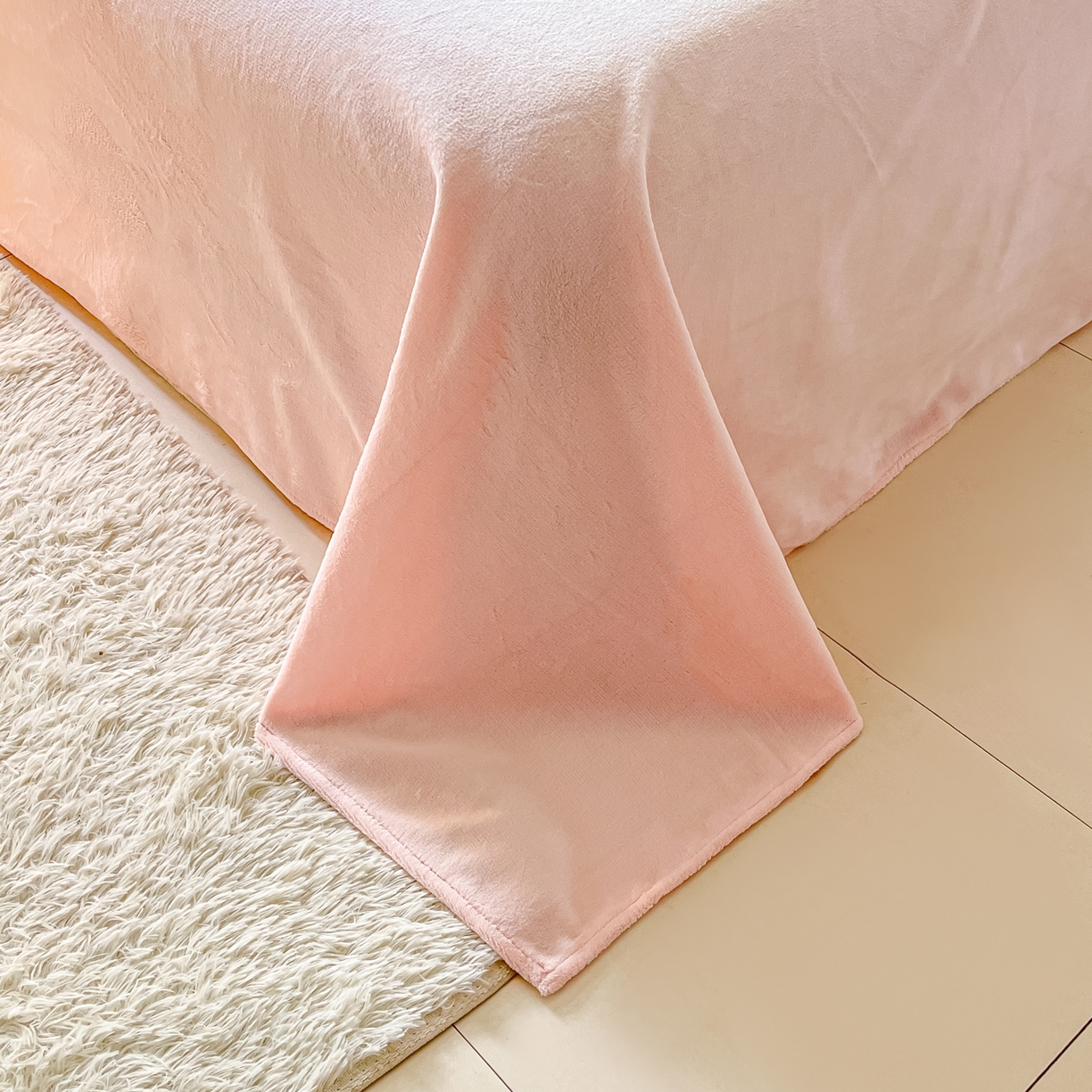 91家纺网 家纺一手货源 找家纺 沐辰 2025新款牛奶绒绣花蝴蝶结花边款四件套 绒蝴蝶结-紫格