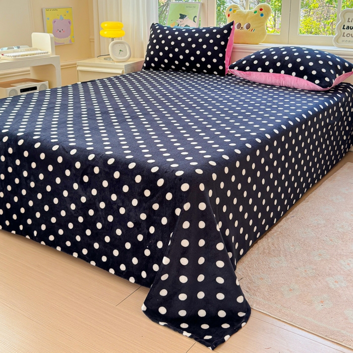 91家纺网 家纺一手货源 找家纺 澜妃 2025新款高克重软软糯糯牛奶绒单床单CD系列（小红书推荐） CD-黑珍珠