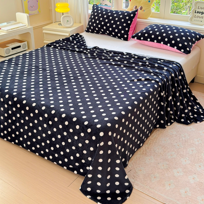 91家纺网 家纺一手货源 找家纺 澜妃 2025新款高克重软软糯糯牛奶绒单床单CD系列（小红书推荐） CD-黑珍珠