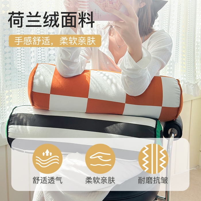 91家纺网 家纺一手货源 找家纺 （总）美茉家居 2025新款荷兰绒丝绒炫彩糖果抱枕