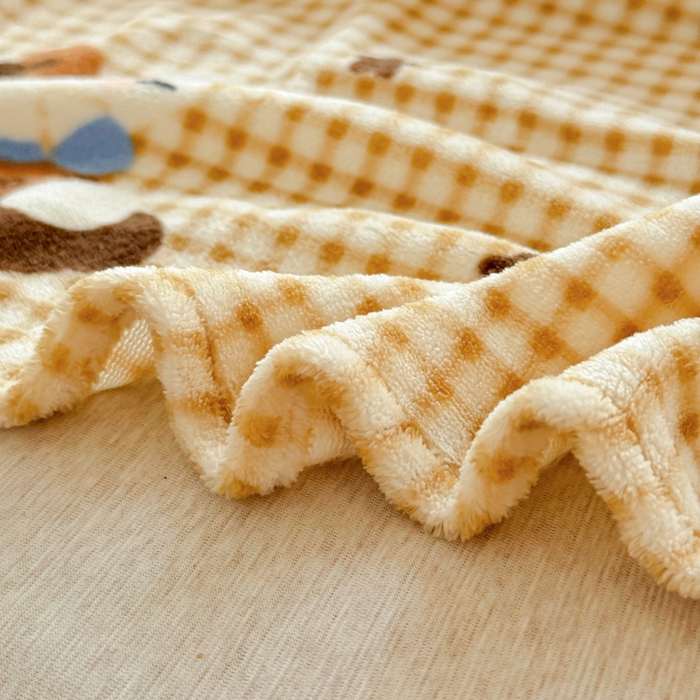 91家纺网 家纺一手货源 找家纺 澜妃 2025新款高克重软软糯糯牛奶绒单床单CD系列（小红书推荐） CD-可可猫星