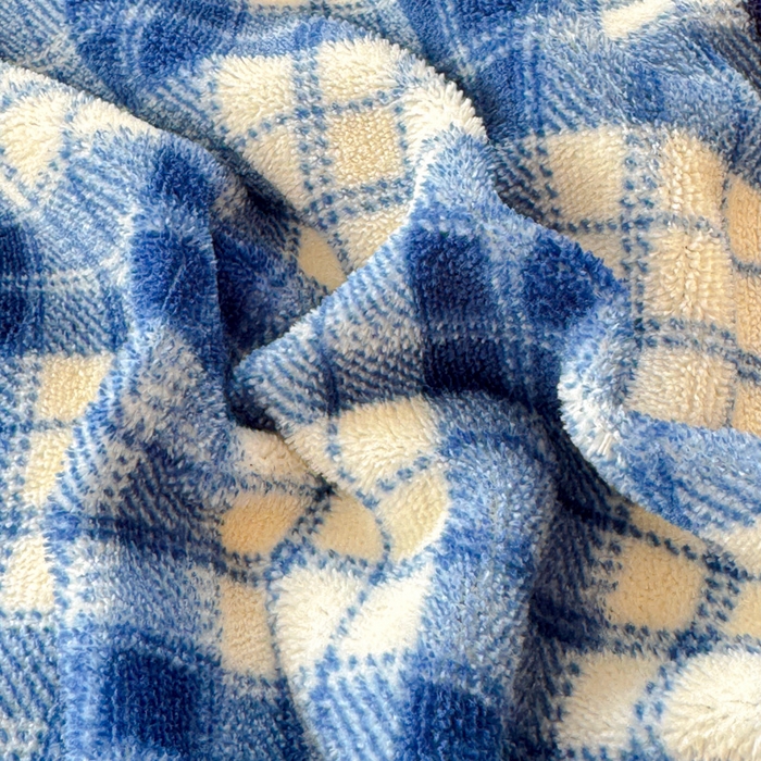 91家纺网 家纺一手货源 找家纺 澜妃 2025新款高克重软软糯糯牛奶绒单床单CD系列（小红书推荐） CD-蓝格英伦熊