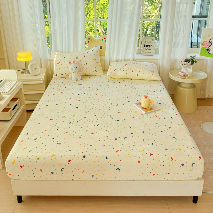 91家纺网 家纺一手货源 找家纺 澜妃 2025新款高克重软软糯糯牛奶绒单床笠CL系列（小红书推荐） CL-芝士酪