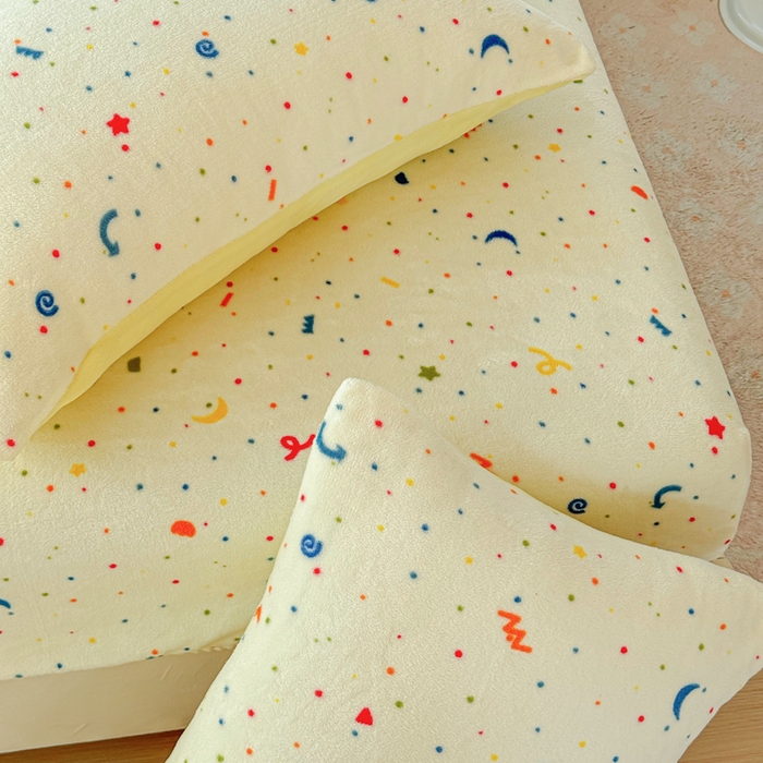 91家纺网 家纺一手货源 找家纺 澜妃 2025新款高克重软软糯糯牛奶绒单床笠CL系列（小红书推荐） CL-芝士酪