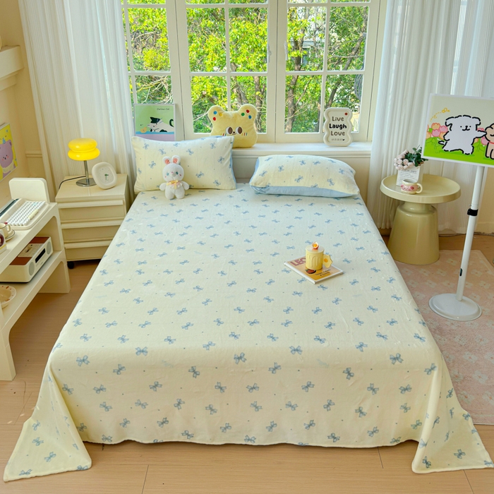 91家纺网 家纺一手货源 找家纺 澜妃 2025新款高克重软软糯糯牛奶绒单床单CD系列（小红书推荐） CD-梦幻