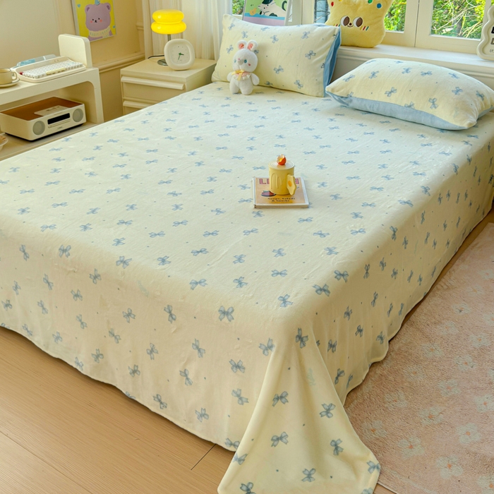 91家纺网 家纺一手货源 找家纺 澜妃 2025新款高克重软软糯糯牛奶绒单床单CD系列（小红书推荐） CD-梦幻