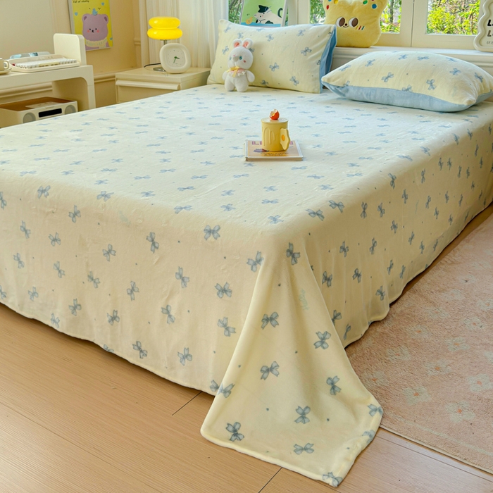 91家纺网 家纺一手货源 找家纺 澜妃 2025新款高克重软软糯糯牛奶绒单床单CD系列（小红书推荐） CD-梦幻