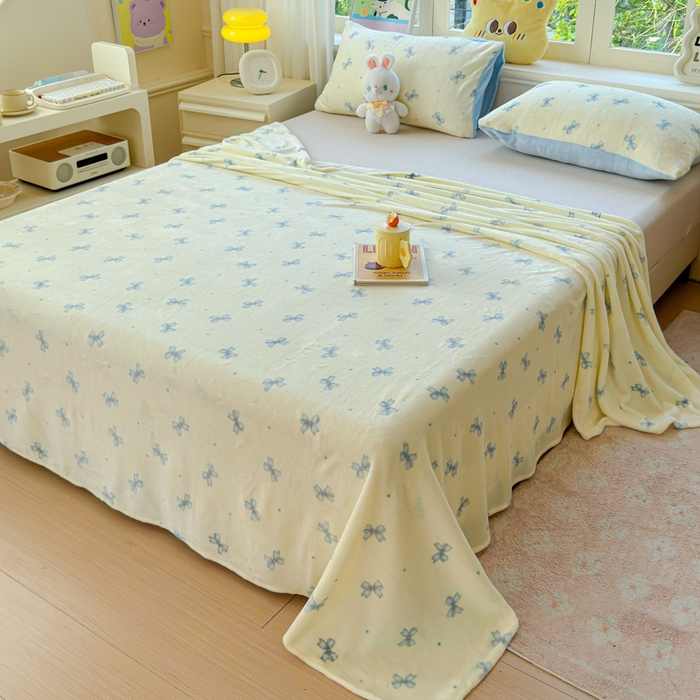 91家纺网 家纺一手货源 找家纺 澜妃 2025新款高克重软软糯糯牛奶绒单床单CD系列（小红书推荐） CD-梦幻