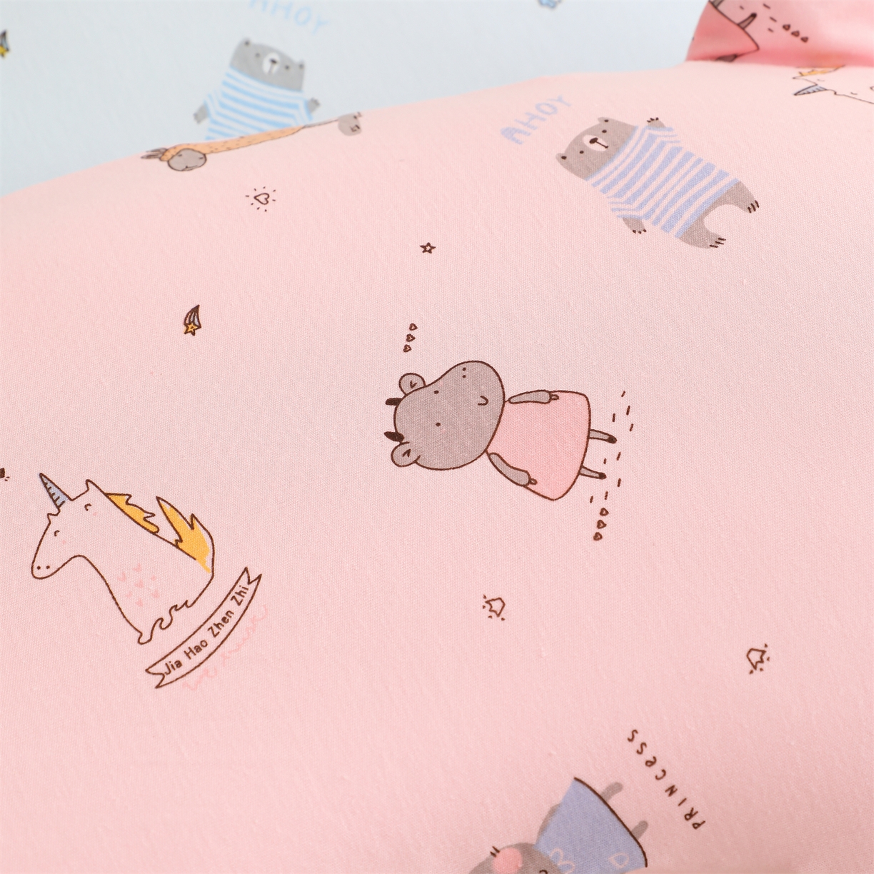 91家纺网 家纺一手货源 找家纺 芯洲 2025新款针织棉印花记忆枕卡通可爱儿童小熊宿舍枕头枕芯 组合图