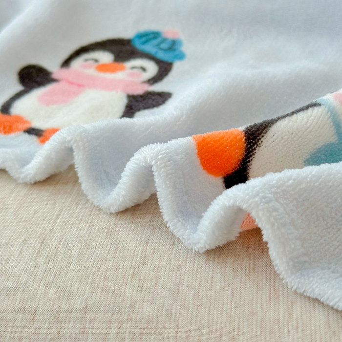 91家纺网 家纺一手货源 找家纺 澜妃 2025新款高克重软软糯糯牛奶绒单床单CD系列（小红书推荐） CD-企鹅星球