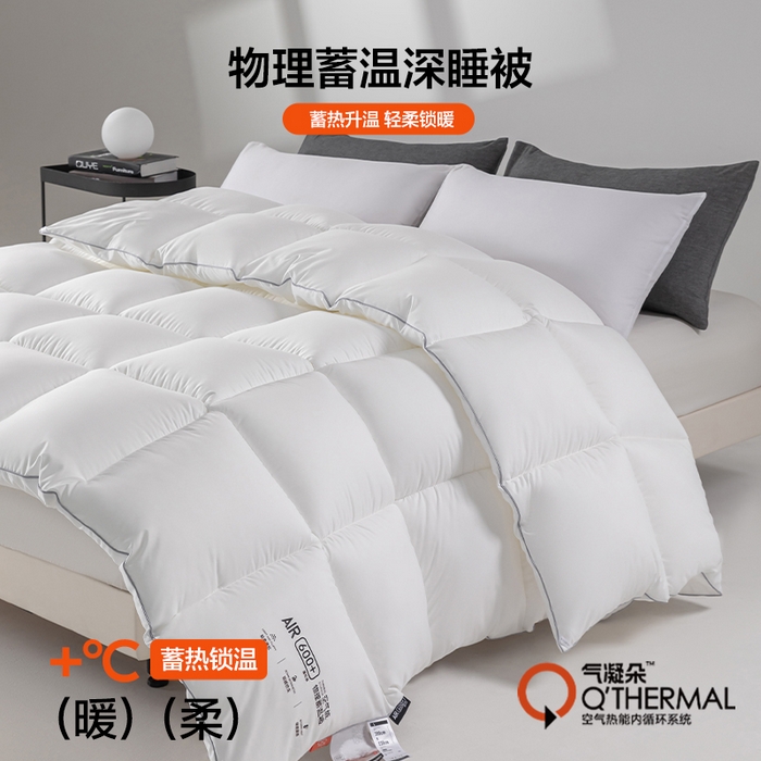 91家纺网 家纺一手货源 找家纺 （总）巴宝路 2025新款气凝朵物理蓄温深睡被被子被芯