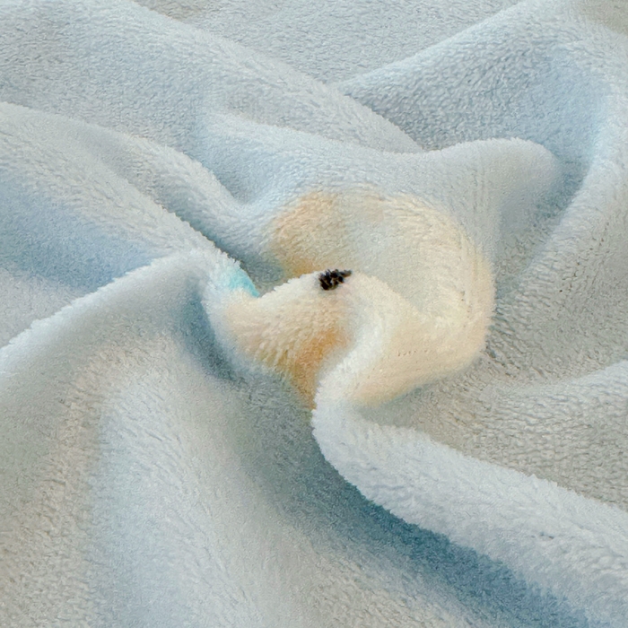 91家纺网 家纺一手货源 找家纺 澜妃 2025新款高克重软软糯糯牛奶绒单床单CD系列（小红书推荐） CD-绒绒小狗蓝