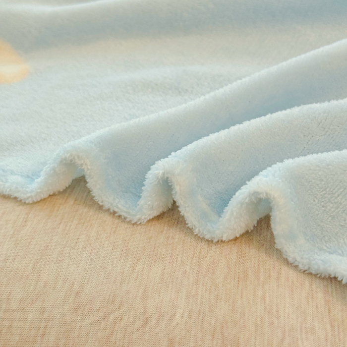 91家纺网 家纺一手货源 找家纺 澜妃 2025新款高克重软软糯糯牛奶绒单床单CD系列（小红书推荐） CD-绒绒小狗蓝