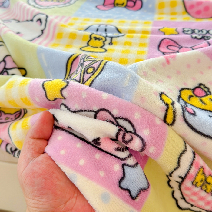 91家纺网 家纺一手货源 找家纺 澜妃 2025新款高克重软软糯糯牛奶绒单床单CD系列（小红书推荐） CD-少女心