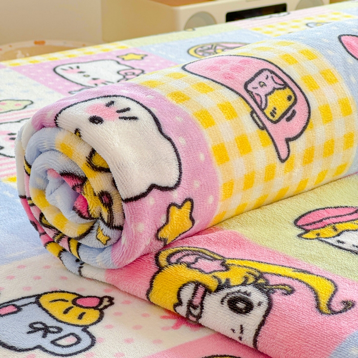 91家纺网 家纺一手货源 找家纺 澜妃 2025新款高克重软软糯糯牛奶绒单床单CD系列（小红书推荐） CD-少女心