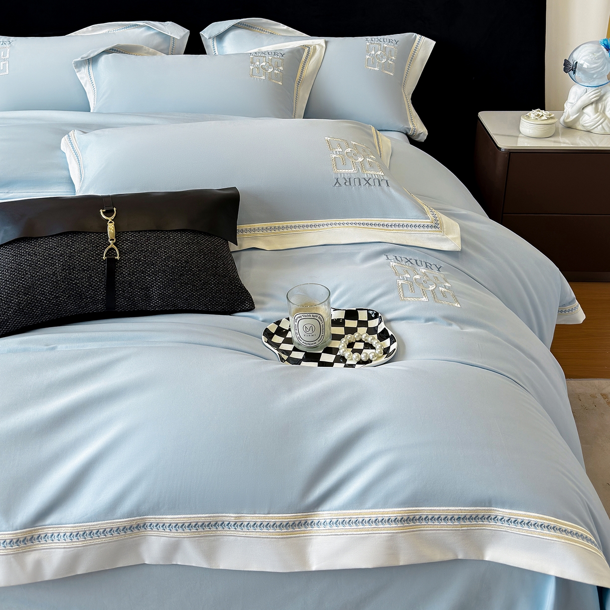 91家纺网 家纺一手货源 找家纺 （总）家居1号家纺 2025新款超细旦全棉磨毛四件套-梵西（控价标准288加大308 会员优惠10元）