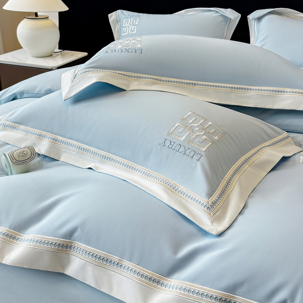 91家纺网 家纺一手货源 找家纺 （总）家居1号家纺 2025新款超细旦全棉磨毛四件套-梵西（控价标准288加大308 会员优惠10元）