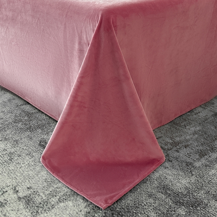 91家纺网 家纺一手货源 找家纺 爱彼家纺 2025冬季新款高克重水晶绒羽毛刺绣系列四件套-风格二 羽毛-浅豆沙