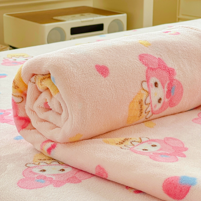 91家纺网 家纺一手货源 找家纺 澜妃 2025新款高克重软软糯糯牛奶绒单床单CD系列（小红书推荐） CD-小美甜品屋