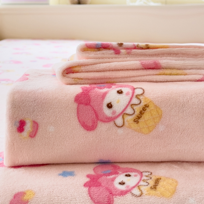 91家纺网 家纺一手货源 找家纺 澜妃 2025新款高克重软软糯糯牛奶绒单床单CD系列（小红书推荐） CD-小美甜品屋