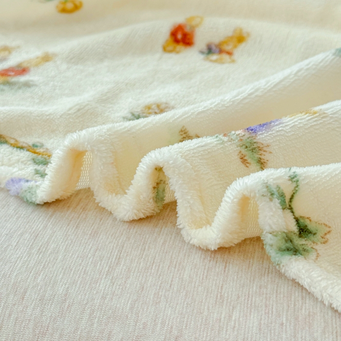 91家纺网 家纺一手货源 找家纺 澜妃 2025新款高克重软软糯糯牛奶绒单床单CD系列（小红书推荐） CD-小兔幻境