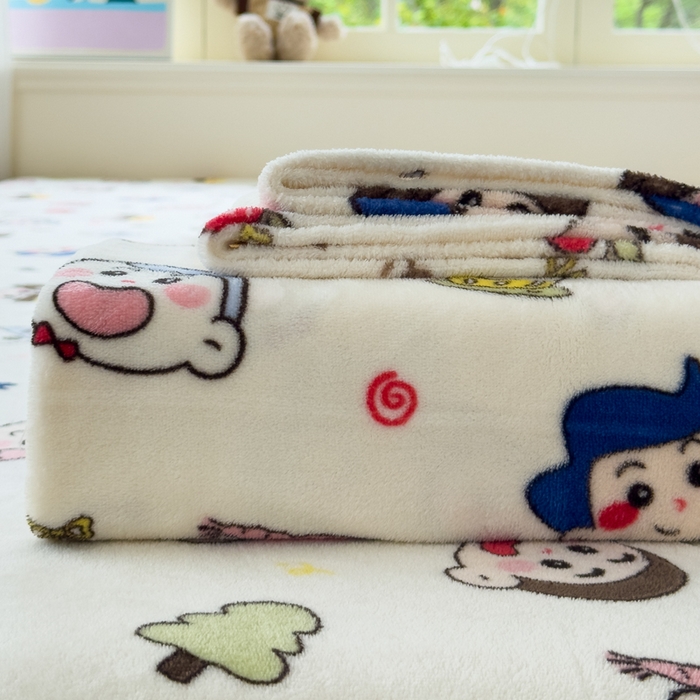 91家纺网 家纺一手货源 找家纺 澜妃 2025新款高克重软软糯糯牛奶绒单床单CD系列（小红书推荐） CD-小小新