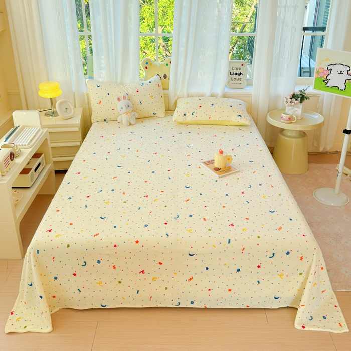 91家纺网 家纺一手货源 找家纺 澜妃 2025新款高克重软软糯糯牛奶绒单床单CD系列（小红书推荐） CD-芝士酪