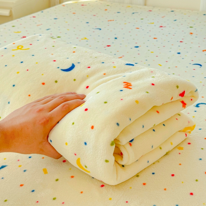 91家纺网 家纺一手货源 找家纺 澜妃 2025新款高克重软软糯糯牛奶绒单床单CD系列（小红书推荐） CD-芝士酪