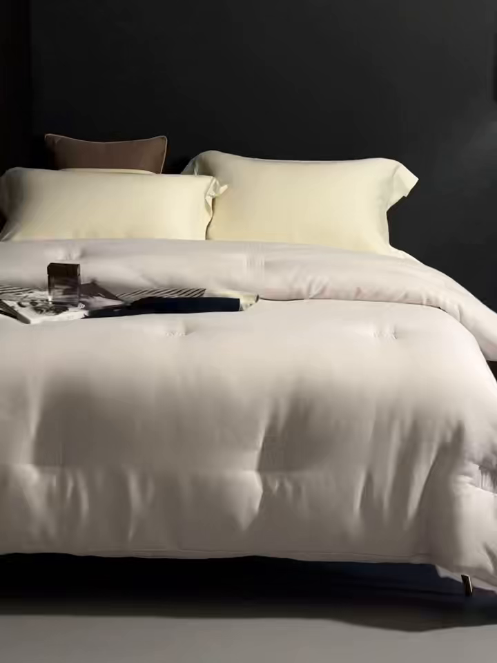 91家纺网 家纺一手货源 找家纺 南通朵美纺织品有限公司 2025新款3M新雪丽高效暖绒被被子被芯 新雪丽-浅灰