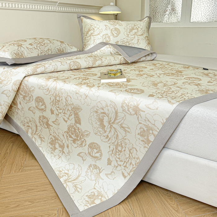 91家纺网 家纺一手货源 找家纺 （总）宜代光年 2025新款数码印花冰藤席