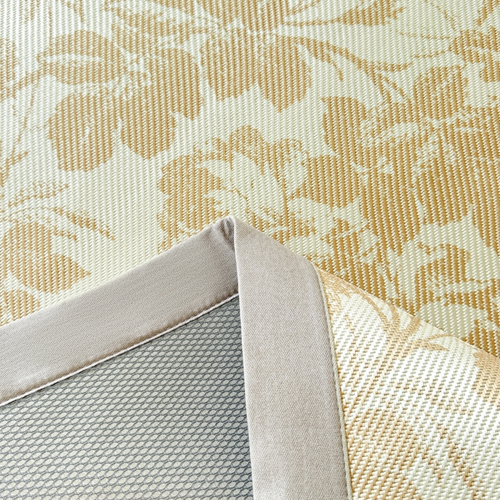 91家纺网 家纺一手货源 找家纺 宜代光年 2025新款数码印花冰藤席 床席-冰藤繁花 咖